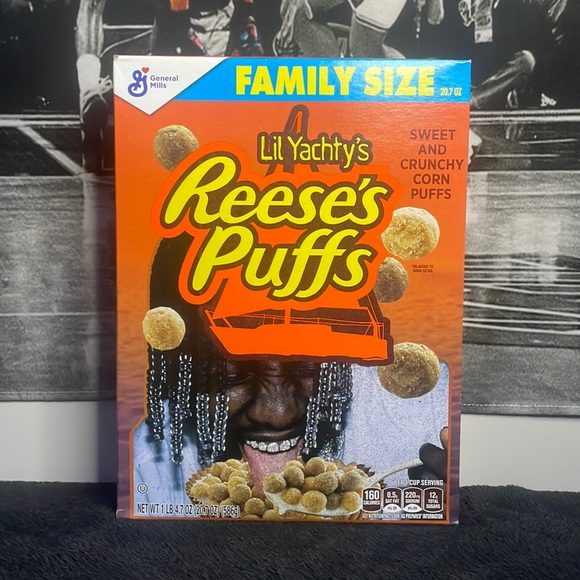 LIL YACHTY’S LIMITED EDITION REESE PUFFS CEREAL BOX - Picture 1 of 6